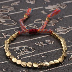 Очарование браслетов ручной работы тибетское буддийское плетеное хлопковое браслет