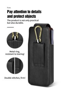 For Samsung Galaxy Z Fold 5/Fold 4/Fold 3/Fold 2 5G Pouch Belt Clip Holster Flip Case Z Fold 5 Waist Bag Leather Phone Bag Brand