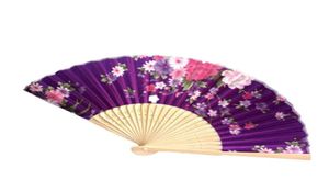 Bamboo Folding Hand Held Flower Fan Personalized Wedding Fan Vintage Chinese Dance Party Pocket Gifts wedding fan6947857