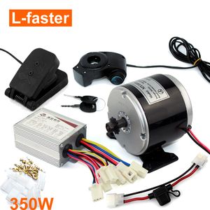 24V36V 350W elektrisk kedjedrivmotor för barnkart levereras med fotpedalhastighetskontroll och voltmeter Display Power Lock