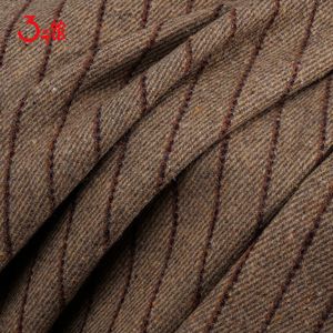 Super Quality Cashmere Coat Fabric Wool Blend Stripe Jersey Tyg för kappa och kappa vinter 90*150 cm/bit TJ0118
