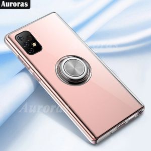 Auroras para Umidigi Bison GT2 5G Caso anti-queda de choque claro com tampa macia para anel para bison gt2 pro 5g capa de telefone transparente