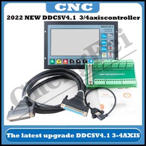2022 Neueste DDCSV3.1 Upgrade DDCSV4.1 3/4 Achse G-Code CNC-Offline-Controller für Gravur- und Fräsmaschine mit E-Stop-MPG