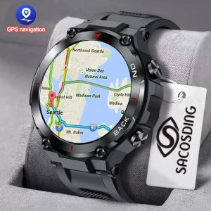 Watches New GPS Position Men Smart Watch Military Outdoor Sport Fitness Super Long Standby Smartwatch IP68 Swimming Man Watch For Xiaomi