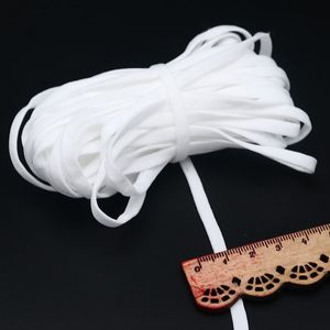 10yards 3mm/5mm Elastic Band Cord For Diy Face Mask Ear Cord Belt Black White Mouth Mask Rubber String Rope Craft Accessory