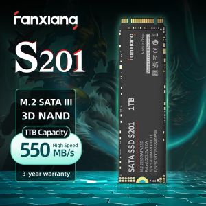 Fanxiang S201 550MB/S M.2 SSD 1TB 512GB 256GB M2 SATAIII NGFF 3D TLC Sabit Disk Masaüstü Dizüstü Bilgisayarlar İçin Dahili Katı Hal Sürücüsü