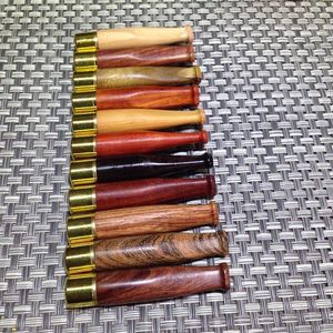 Latest Ebony wooden Filter Mouthpiece Pipes 6cm One Hitter Herb Tobacco Smoking Accessories Tools Cigarette Holder Catcher Taster Bat Tips