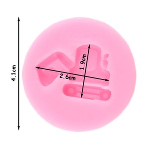 掘削機消防車クレーンシリコーン型ダンプトラックカップケーキフォンダンケーキデコレーションツールディーキャンディ樹脂粘土型チョコレート
