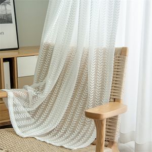 White Lace Tulle Curtain Embroidered Leaf Vintage Rustic Breathable Light Filtering Home Decor Privacy Protection