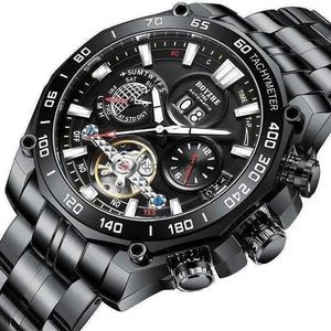 Swiss genuine di marca ad acqua Ghost Watch maschile completamente automatico tourbillon waterproof great quadrante