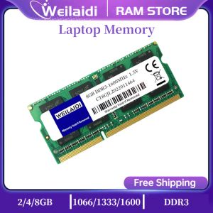 RAMS DDR3 DDR3LメモリRAM SODIMM 8GB 4GB 1333 1066 1600MHZ SODIMM DDR2 DDR4 PC3 12800S 8500S 10600S 1.35Vラップトップノートブックメモリア