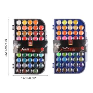 Tvättbar akvarell Gouache Paint Set Multicolor för Canvas Paper Wall Drawing Art Supplies for Professionals Nybörjare H8WD