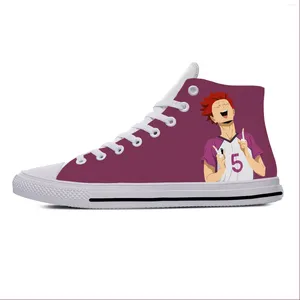 Scarpe casual manga anime estiva haikyuu tendou satori divertenti uomini traspiranti da donna fresco sneaker top top board