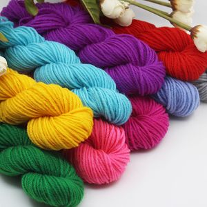 Natural Soft Acrylic Yarn for Hand Knitting, Baby Wool Crochet Yarn, Woven Scarf, Blanket, Thick, New
