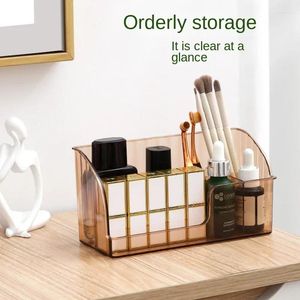 Storage Boxes Modern Cosmetic Box Large Capacity Organizer Smooth Edges Store Multi-grids Makeup