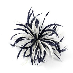 1 datorer Fancy Feather Hair Flower Clip Dance Headpiece Accessories Ballerina Performance Wedding Bridal Party Plumage Accessories