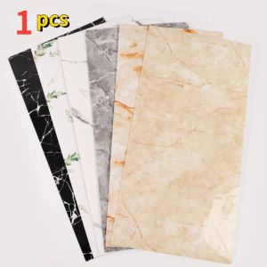 Stickers Wall Stickers 1pcs Marble Tile PVC Self Adhesive Waterproof Wallpaper Living Room Bedroom Bathroom Floor Background Decor 230829