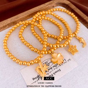 Gufa Gold Bamboo Flower China-chic Fashion Temperament Bracelet High Sense Handmade Women