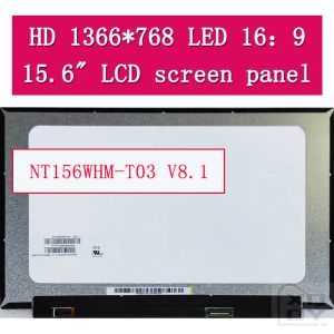 Screen 15.6" Slim LED matrix NT156WHMT03 V8.1 1366*768P HD laptop lcd screen panel touch 40 pins EDP