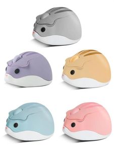 Leuke Cartoon Draadloze Muis USB Optische Computer Mini Muis 1600DPi Hamster Ontwerp Kleine Hand Muizen Voor Laptop Computer292X8224856