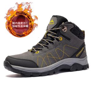 Stivali sneaker invernali scarpe tattiche alte top -top morbide antiskid rampling montagna calzature da uomo resistenti stivali da neve da uomo resistente