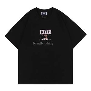 Kith Mens Design T-shirt Spring Summer 3color Tees Vacation Short Sleeve Casual Letters Printing Tops Size Range S-XXL