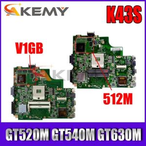 Scheda laptop con scheda madre con GPU GT540M GT540M per ASUS K43SJ K43SV K43SM A43S X43S K43S Mainboard HM65