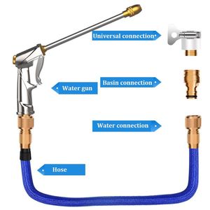 Шлав с водяным пистолетом регулируемый сопло телескопический магический шланг высокий давление стиральная машина