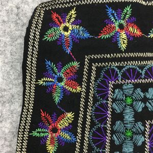 Kvinnors broderi Applique falsk krage färgglada blommor sömnad tyg diy kläder hantverk leveranser tillbehör 1 bit till salu