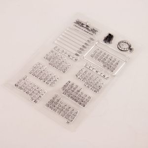 Calendar Clear Silicone Stamp Journal Month Week Time Plan Rubber Stamp for scrapbooking stationery DIY craft standard stamp