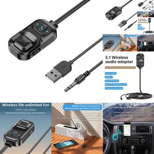 Yeni Kablosuz Ses Verici Alıcı Sesli Assistant Aksesuarlar Araba 5.1 USB Bas Bluetooth 3.5mm Kit AUTP Adaptör Aux Eller C7M9