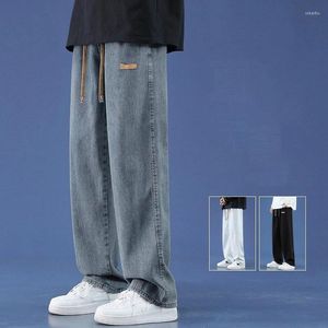 Men's Pants 2024 Fashion Jeans Summer Loose Straight Wide-leg Boys Tide Models Casual Wide-legged