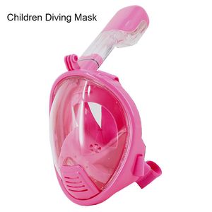 PowerPai Professional kids Snorkel Diving Mask Set Children Swimming Training Full Face Mask Scuba Equipment mergulho For Gopro