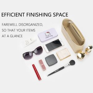 Evertoner Filzbag Liner für Kelly 25 28 32 Filzstoff Kosmetikbeutelunterstützung Typ Schockdes weiblicher Taschen Make -up -Tasche