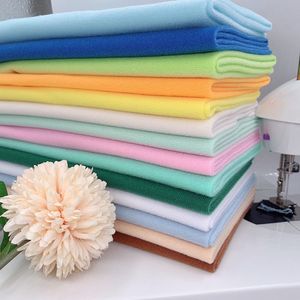 45x45cm 20Colors Cheapest Polyester Loop Fleece Fabric Tricot Velvet Brushed Fabrics for Patchwork Sew Doll Stuffed Toys Cloth