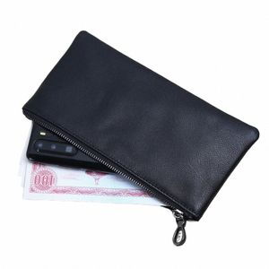 genuine Leather Men Wallet Lg Secti Casual Small Bag For Man Black Organizer Phe Purse Mey Clip Card Coins Bag NUPUGOO B1IX#