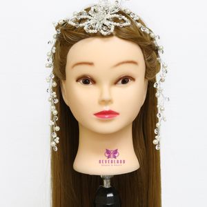 Neverland 30 '' 75 cm långa tjocka hårstrån för huvudträning Träning Huvudfrisör Styling Syntes Training Mannequin Doll Head