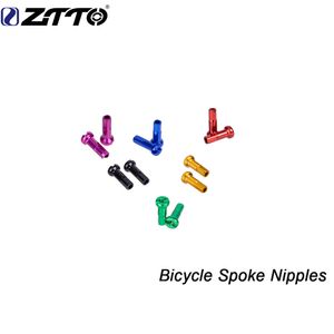 ZTTTO 100st Cykel talade bröstvårtor 2.0*14 mm höghållfast aluminiumlegering cykelcykel flera färgnipplar cykeltillbehör