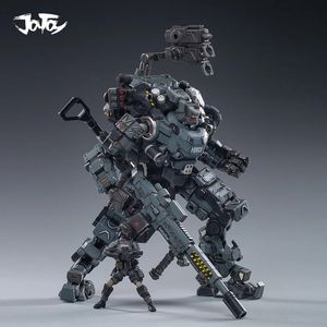 Strengthen JOYTOY Steel bone armour Grey Mechanical Collection Action Figure Model Finished Product 1/25 240326