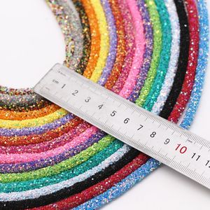 6 mm bunte Pailletten Seil Glitzer Schmuck Dekor DIY Hut Schuhe nähen Kleidung Accessoire Armband Making Material Seil