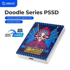 Drives ORICO Zewnętrzny SSD 1TB 480 GB 240 GB 120 GB USB 3,1 Gen2 TYPEC 10 Gb / s 2,5 cala SATA SSD Przenośny napęd stały stałego dla laptopa