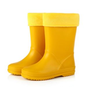 Boots 2022 Winter Kids Rain Boots Boys Girls Rubber Boots with Pink Yellow Children Lovely Rainboots Water Shoes for Children