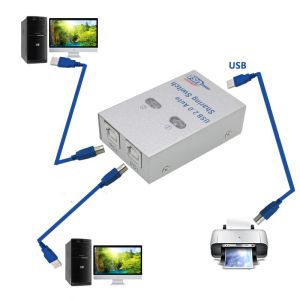 허브 USB 허브 USB 자동 공유 스위치 2/4 컴퓨터 공유 프린터 지원 1 USB 장치를 공유하는 2/4 컴퓨터 지원