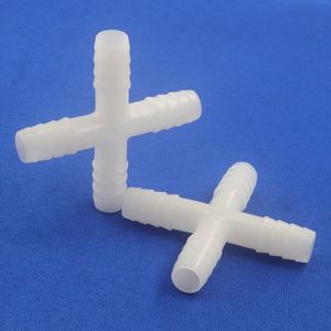 Hurtownia 10pcs 10 mm plastikowe złącza krzyżowe kolczasty Rurka akwariowa Rozdzielacze pompa powietrza Aerator miękki złącze węża