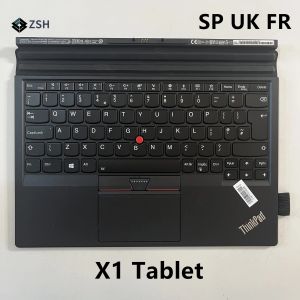 Клавиатуры Новая ThinkPad X1 планшет 1 -й 2 -й генерал 2016 2016 20GH 20GG Тонкая клавиатура TP00082K1 Испания/Великобритания/Французская клавиатура с подсветкой