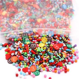 Herzpolymer Ton m Bean gemischt Valentinstag Nail Art Decor Flocken Ton Pailletten 3d Charms DIY Design Nails Ornamente