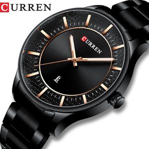 Curren Top Brand Man Watches Clock Man Fashion Quartz Watches Men Business Steel WlistWatch with Date Classic Classic221h