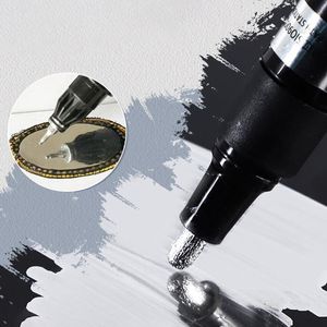 Ayna Marker Gümüş Marker Sıvı Kalem Sanatı Sıvı Ayna Diy Reçine Boya Ayna Krom Kaplama Metalik Zanaatkar Kalem Aksesuarları