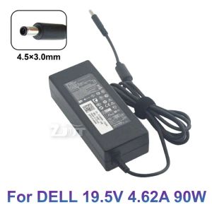 Adaptador 19.5V 4.62A 90W 4,5*3,0mm Adaptador de laptop CA para Dell XPS12 XPS13 XPS15 7572 5568 3458 3459 3465 3467 9530 Carregador de fonte de alimentação