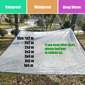 0.1mm Plastic PE Film Transparent Rainproof Cloth Tarpaulin Garden Balcony Greenhouse Succulent Plant Keep Warm Waterproof Cloth